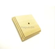 Подложка на бревно 1-ая D260-280мм квадратная без тонировки 10205