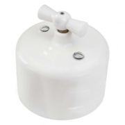 BIRONI Ришелье Керамика Белый Выключатель 2-кл