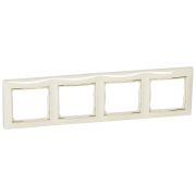 Legrand Valena Крем/Золото Рамка 4-ая горизонт.