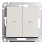 Systeme Electric AtlasDesign Бежевый Выключатель 2-клавишный жалюзи, 10А, механизм