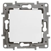 Legrand Etika Белый Выключатель 1-клавишный с подсветкой 10А винт. зажим 672203