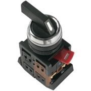 Переключатель АLC-22 на два полож.черн. 1з+1р ИЭК BSW10-ALC-2-K02
