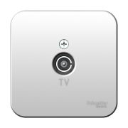 Blanca Розетка ТВ О/П изолир. пластина. Алюминий BLNTA000013