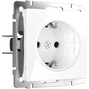 W1171001/ Розетка с заземлением (белый)