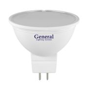 GENERAL ECO Светодиодная лампа MR16 5W GU5.3 6500K 500Lm 632600 (***)