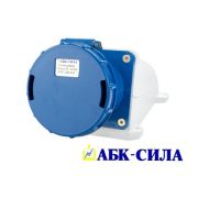 Розетка стационарная НТ TYP-133  63А/220В/2р+Е IP67