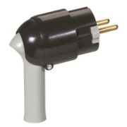 Legrand Элиум Вилка с/з 16А с рычагом пластик черная 050176