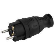 Кабельная вилка каучуковая прямая 16А IP44