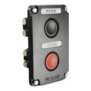 Пост управления кнопочный ПКЕ 112-2 УЗ пуск-стоп IP40 (карболит)
