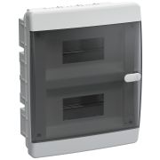 UNION Compact Корпус пластиковый ЩРВ-П-18 IP41 черная прозрачная дверь IEK