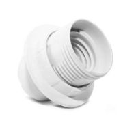 Патрон подвесной Е27 пластиковый белый с прижимным кольцом