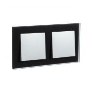Systeme Electric AtlasDesign Nature Матовое стекло черный Рамка 2-ая
