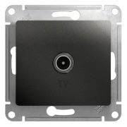 SE Glossa Антрацит Розетка TV оконечная 1DB GSL000791