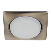 ЭРА KL71 SB/1 Светильник под лампу GX53 квадр.,220V, 13W, бронза Б0048958