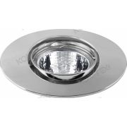 SATURN 51105 литой поворот. форма элипса хром MR16 GU5.3 103х82х56х51