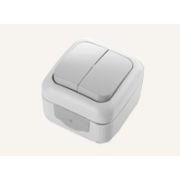 VIKO Palmiye Выключатель 2-х клавишный IP54 крем 90555602