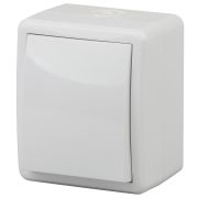 ЭРА Эксперт Переключатель одноклавишный ОУ IP54 10АХ-250В белый 11-1403-01