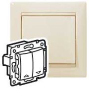 Legrand Valena крем Выключатель жалюзийный (механич. блокировка) 774304