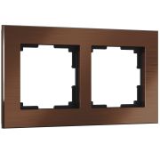 Рамка на 2 поста ALUMINIUM Коричневый a050959***