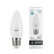 Лампа Gauss LED Elementary Свеча 12W E27 950lm 4100K 30222