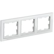 IEK BRITE BASE Белый Рамка 3-м РУ-3-БрБ.