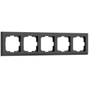 W0051808/ Рамка на 5 постов Stark (черный)