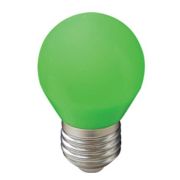 Ecola светодиодная лампа шар зеленая  матовая Е27 5W К7СG50ELB