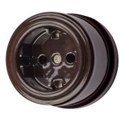 BIRONI Лизетта Керамика Коричневый Розетка с заземлением