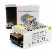 Блок питания для светодиодной ленты S-40-12  IP20 сетка 000126