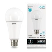 Лампа Gauss LED Elementary A67 25W E27 2100lm 4100K 73225