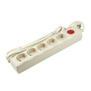 Uniel Сетевой фильтр Universal S-GSU5-3 слоновая кость 3м 5 гнезд 10А UL-00001745
