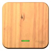 Blanca Выключатель 1-кл. с подсветкой О/П 10А, 250B, изолир пластина Ясень BLNVA101115