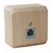 Этюд Дача Сосна Розетка ТЛФ 1-ая наружная TELA-001D