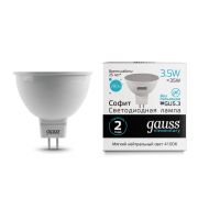 Лампа Gauss LED Elementary MR16 3,5W GU5.3 300lm 4100K 13524