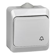 Этюд Серый Нажимная кнопка (сх.1)  IP44 наружная KA10-041C