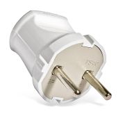 UNIVERSAL Вилка б/з белая прямая 6А A113