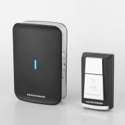 Звонок беспроводной DBQ19M WL 36M IP44 черный 80м Электростандарт a044638