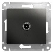 SE Glossa Антрацит Розетка TV проходная 4DB GSL000792