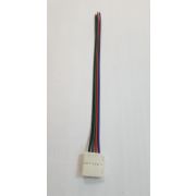 Коннектор для светодиодной ленты RGB с проводом одинарный (ширина 10 мм)