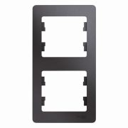 SE Glossa Графит Рамка 2-я вертикальная GSL001306