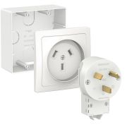 Blanca Комплект силовой 32А ( подъемная рамка+розетка+вилка ) BLNSK003231