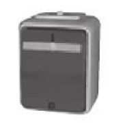 Elso Aqua-Top Серый Переключатель 1-клавишный с подсветкой О/П IP44 451619