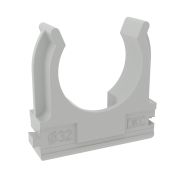 Держатель-клипса д.32мм серый ДКС 51032