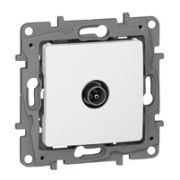 Legrand Etika Белый Розетка TV проходная, 15дБ 672263