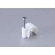 Скоба пластиковая круглая СПК-4 (уп. 50шт.)