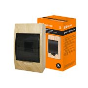 Бокс пластиковый навесной TDM ЩРН-П-4 модуля сосна IP40 «Эко»