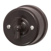 BIRONI Лизетта Пластик Коричневый Выключатель 2-кл