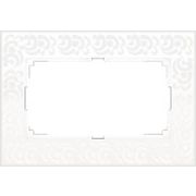 Рамка для двойной розетки FLOCK WL05-Frame-01-DBL-white белая***