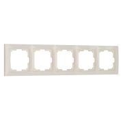 W0052003/ Рамка на 5 постов Snabb basic (слоновая кость)