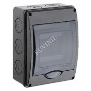 Щиток Тусо о/п на 5 мод. с вертик. двер. черный IP65 150х200х98мм, 69005Ч